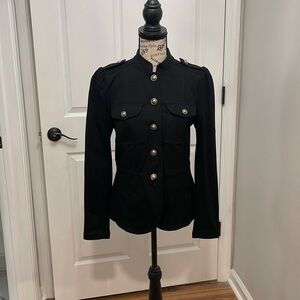 Military-Style black blazer/jacket